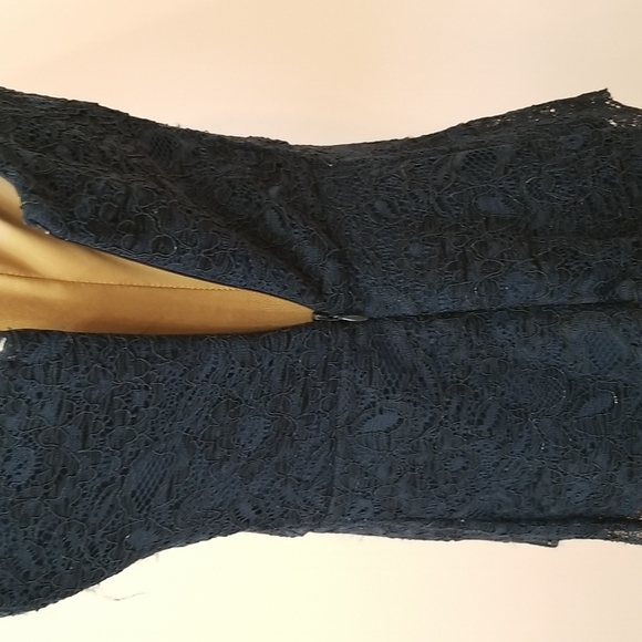 SOLD Forever 21 blue lace peplum top, size M - Picture 9 of 11